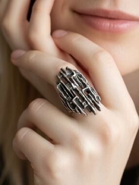 James Avery Avante driftwood aged appearance brutalist style